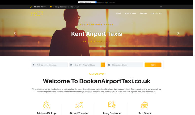 taxi booking website