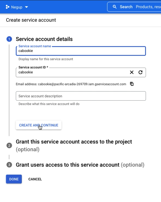 How to create API keys for Google Calendar - Negup Blog